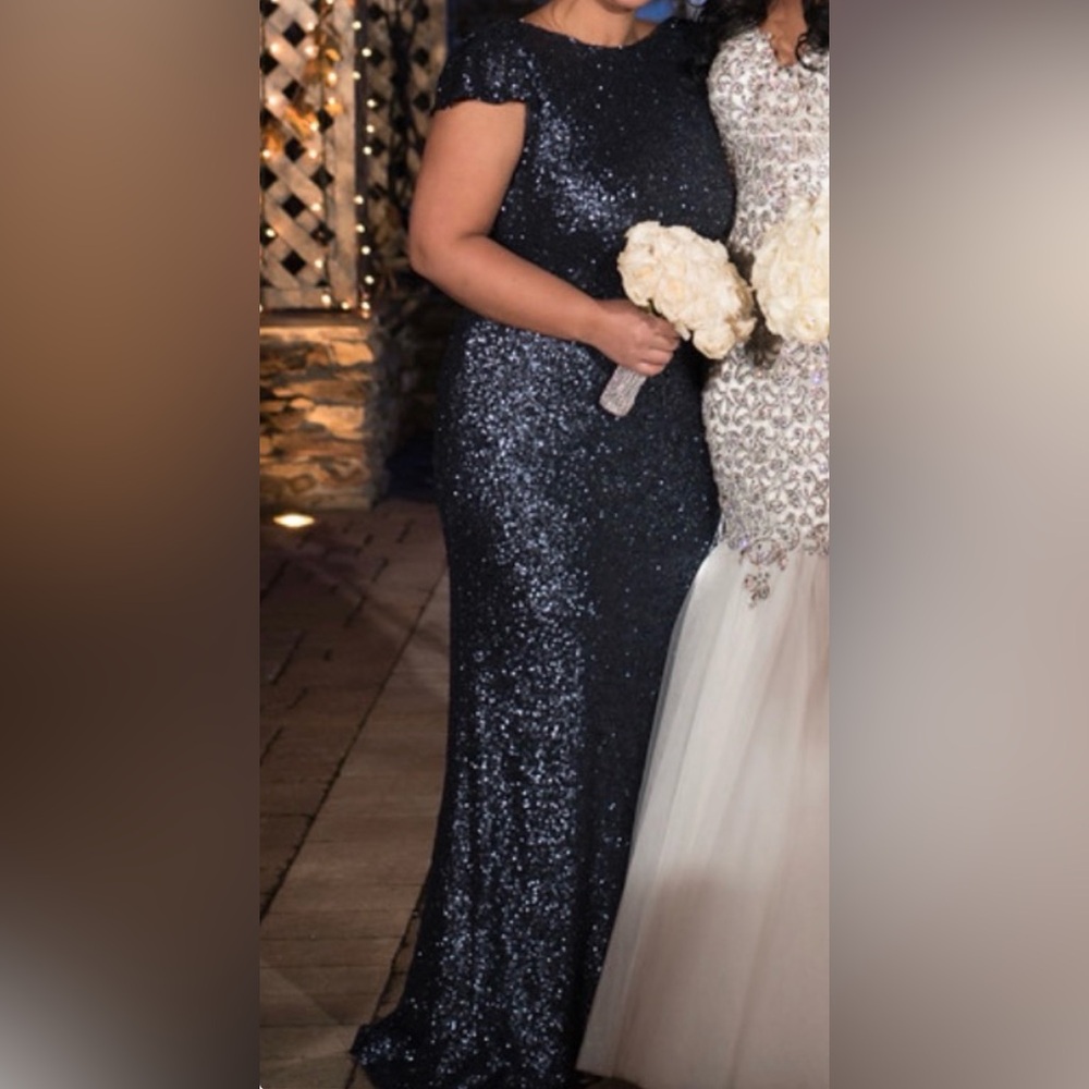 navy Sequin Women’s gown